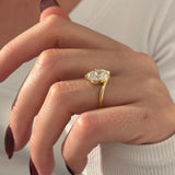 2 CT Round Halo & Pave Lab Grown Diamond Engagement Ring