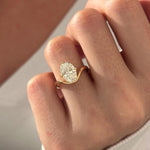 2 CT Round Halo & Pave Lab Grown Diamond Engagement Ring