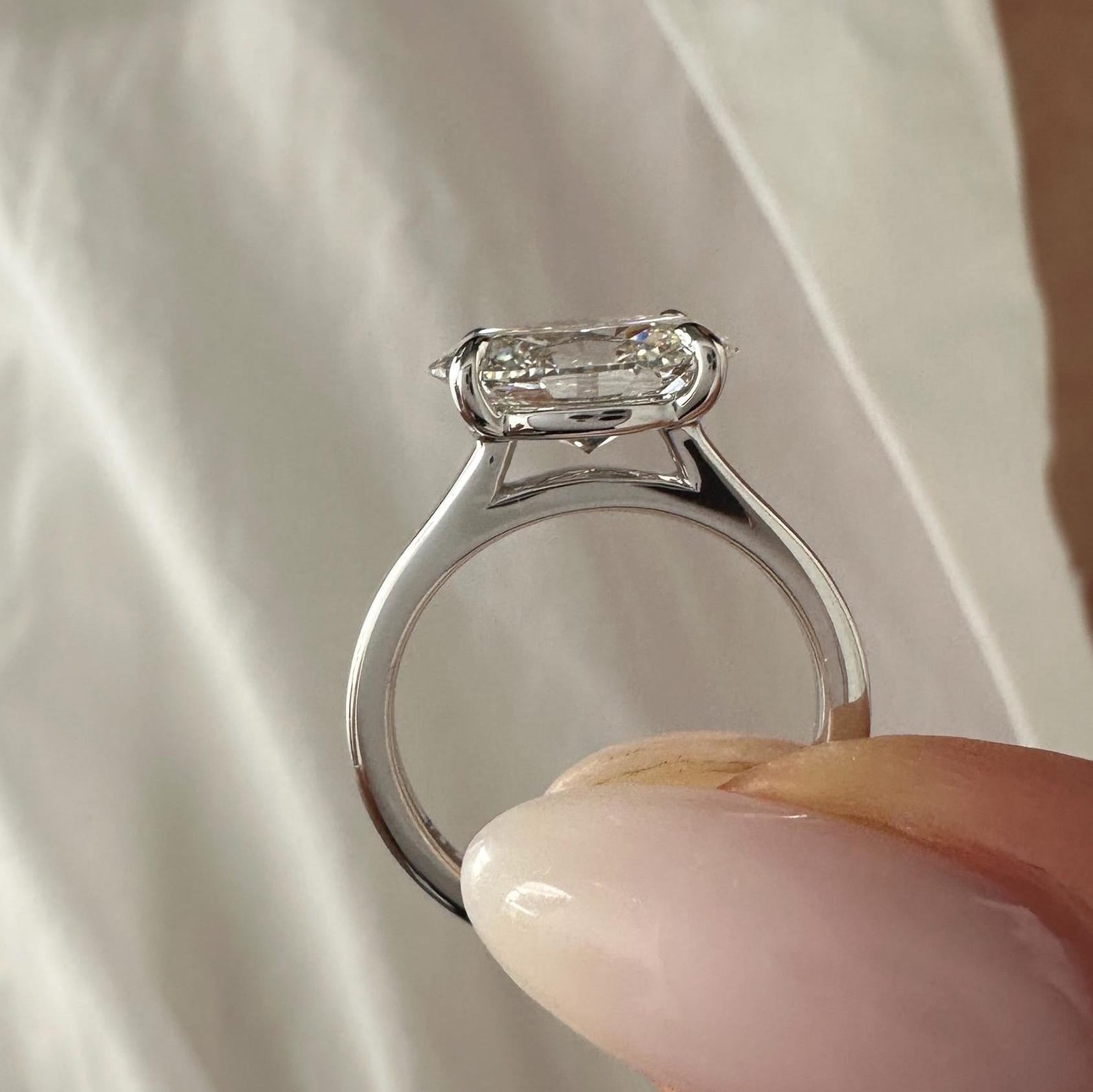 2 CT Round Halo & Pave Lab Grown Diamond Engagement Ring