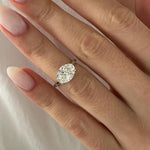 2 CT Round Halo & Pave Lab Grown Diamond Engagement Ring