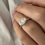 2 CT Round Halo & Pave Lab Grown Diamond Engagement Ring