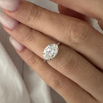 2 CT Round Halo & Pave Lab Grown Diamond Engagement Ring