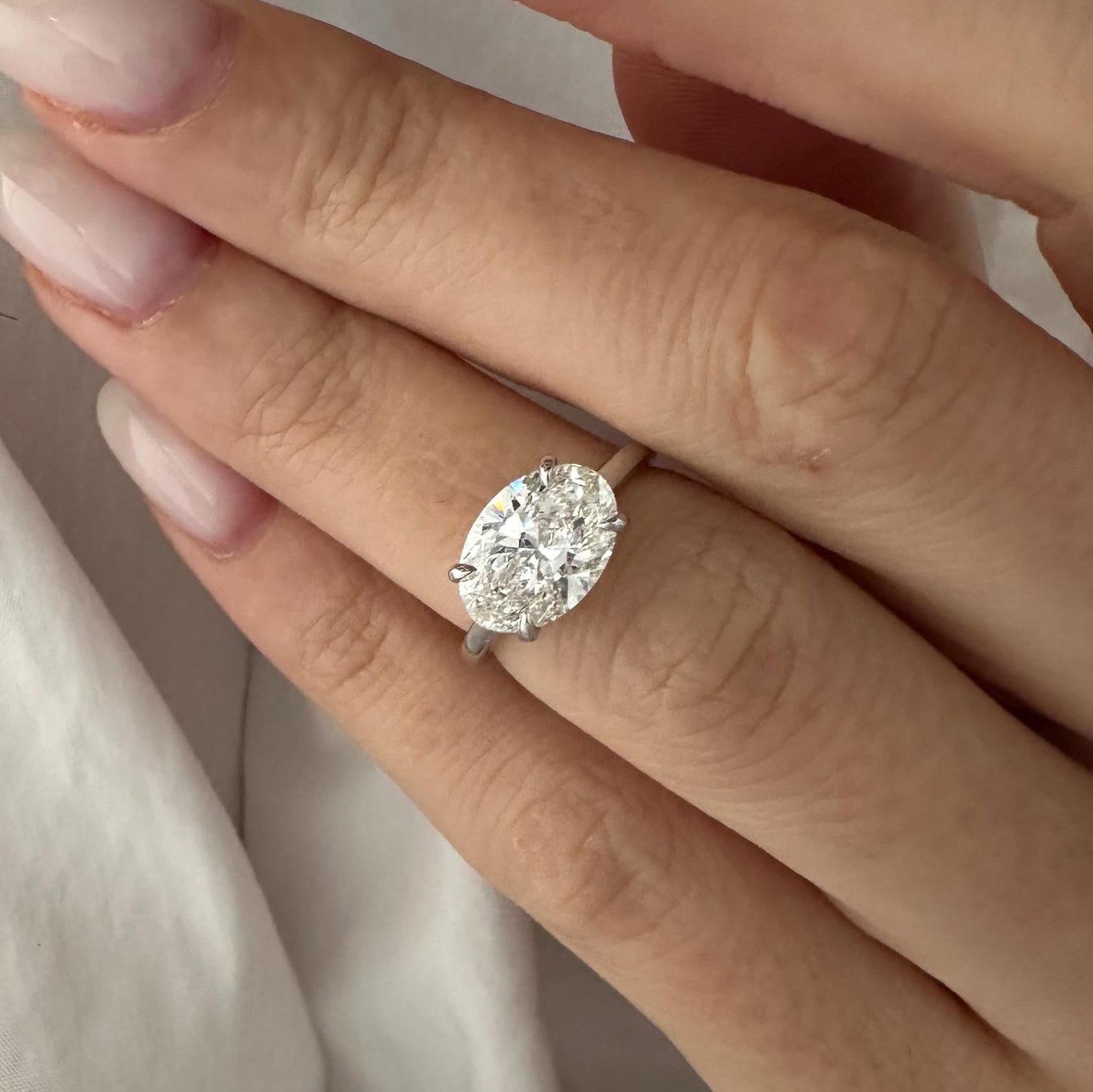 2 CT Round Halo & Pave Lab Grown Diamond Engagement Ring