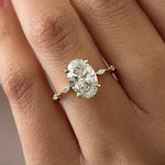 2 CT Round Halo & Pave Lab Grown Diamond Engagement Ring