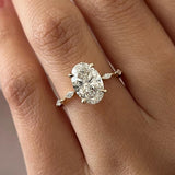 2 CT Round Halo & Pave Lab Grown Diamond Engagement Ring