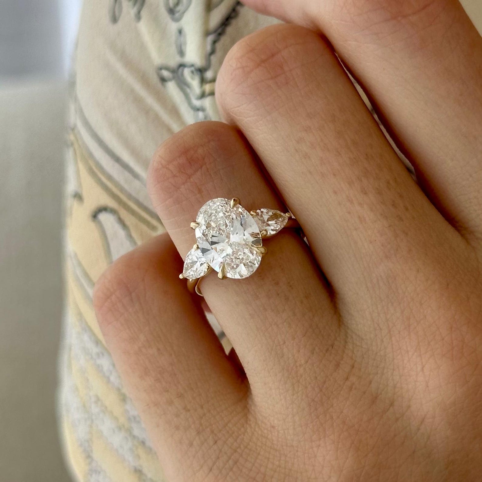 2 CT Round Halo & Pave Lab Grown Diamond Engagement Ring