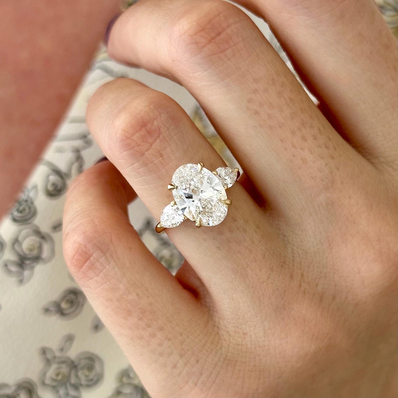 2 CT Round Halo & Pave Lab Grown Diamond Engagement Ring