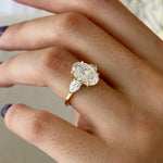 2 CT Round Halo & Pave Lab Grown Diamond Engagement Ring