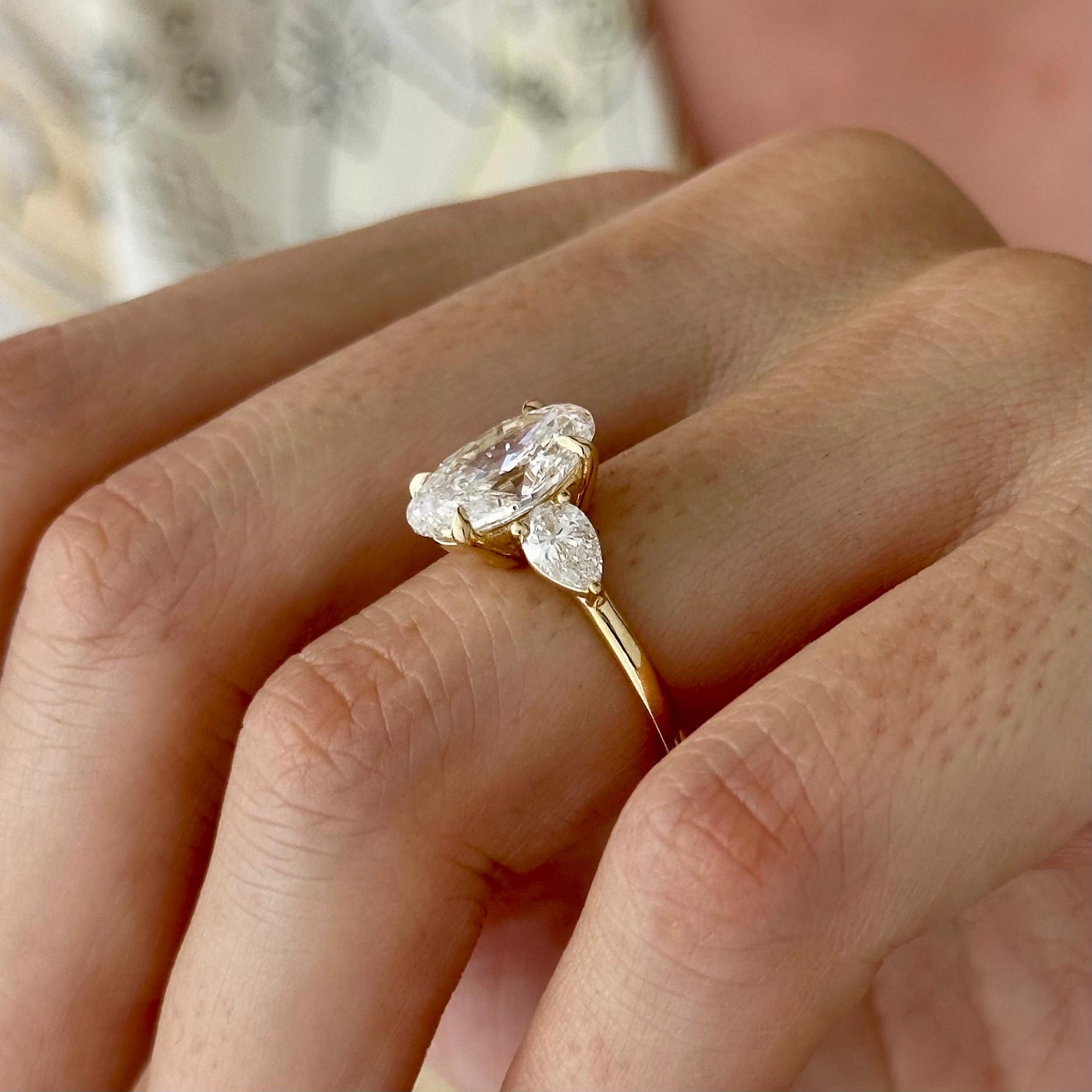 2 CT Round Halo & Pave Lab Grown Diamond Engagement Ring
