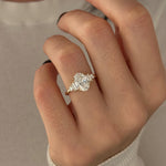 2 CT Round Halo & Pave Lab Grown Diamond Engagement Ring