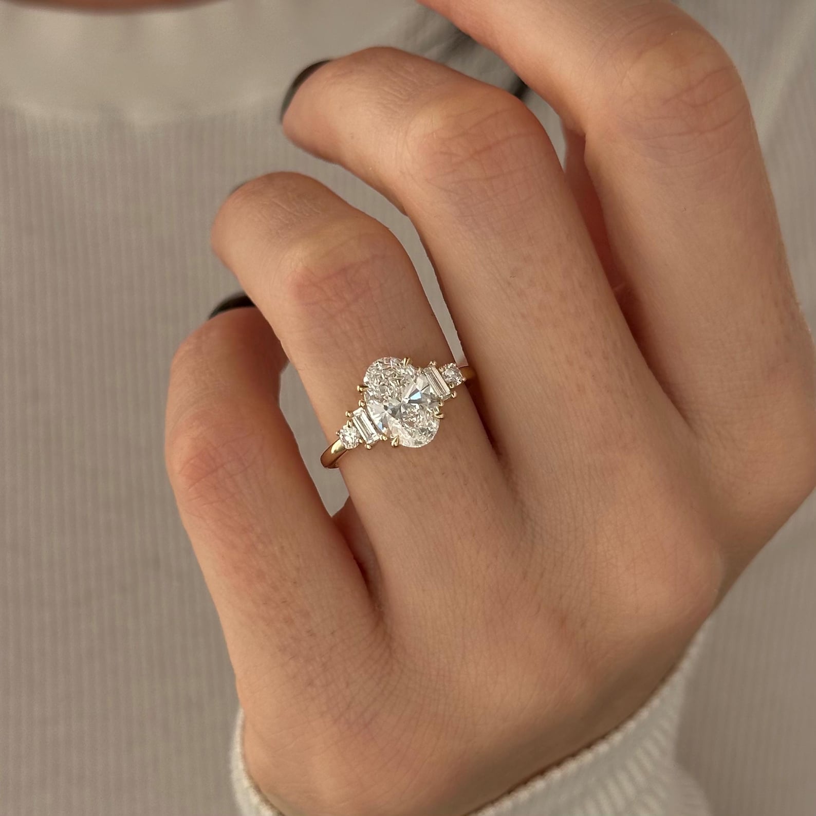 2 CT Round Halo & Pave Lab Grown Diamond Engagement Ring
