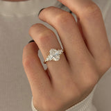 2 CT Round Halo & Pave Lab Grown Diamond Engagement Ring