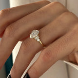 2 CT Round Halo & Pave Lab Grown Diamond Engagement Ring