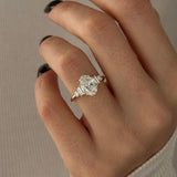 2 CT Round Halo & Pave Lab Grown Diamond Engagement Ring