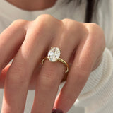 2 CT Round Halo & Pave Lab Grown Diamond Engagement Ring