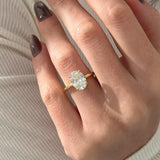 2 CT Round Halo & Pave Lab Grown Diamond Engagement Ring