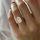 2 CT Round Halo & Pave Lab Grown Diamond Engagement Ring