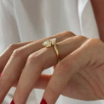 2 CT Round Halo & Pave Lab Grown Diamond Engagement Ring