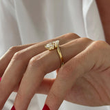2 CT Round Halo & Pave Lab Grown Diamond Engagement Ring