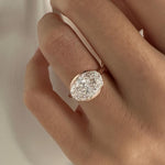 2 CT Round Halo & Pave Lab Grown Diamond Engagement Ring