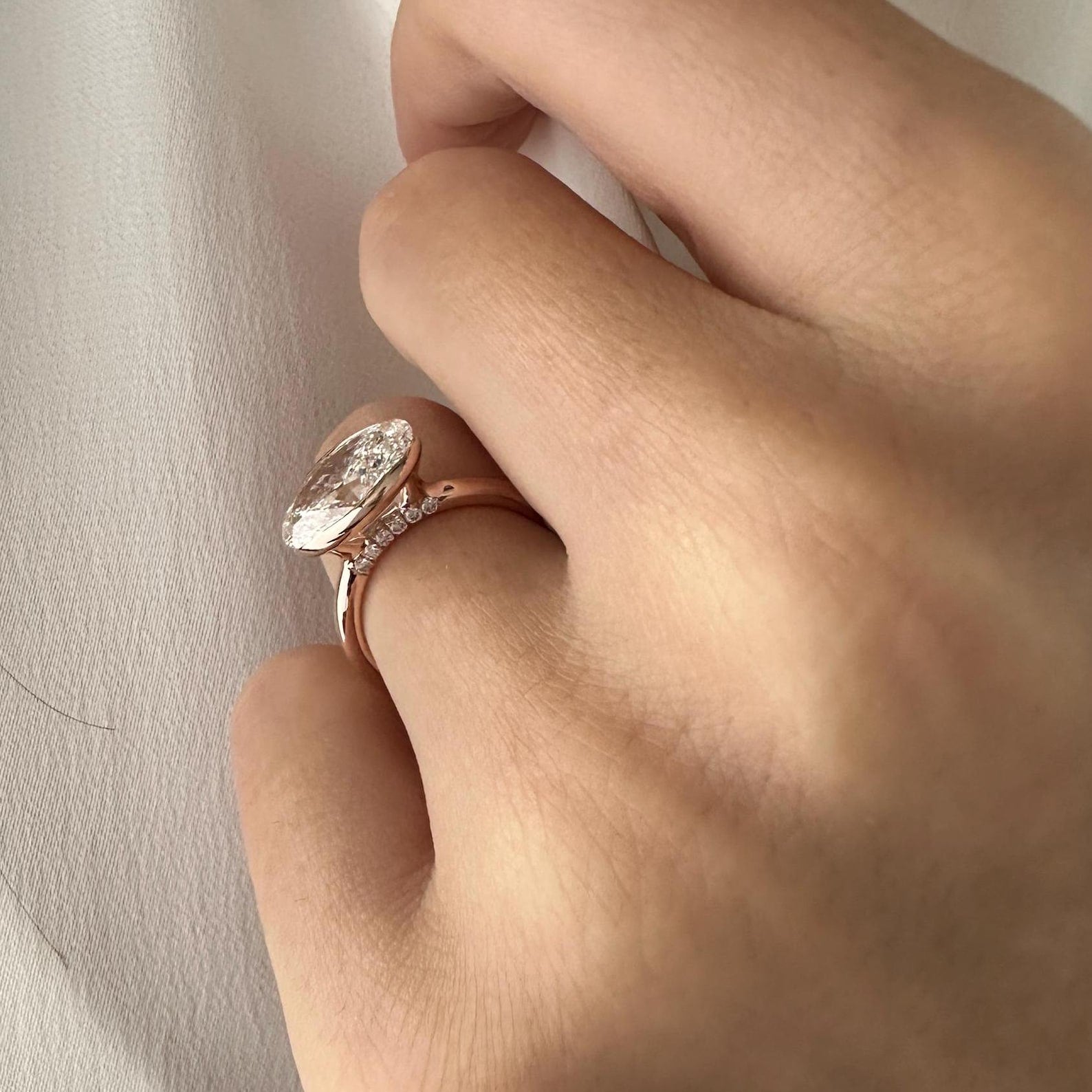 2 CT Round Halo & Pave Lab Grown Diamond Engagement Ring