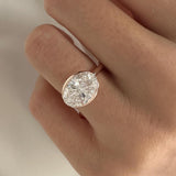 2 CT Round Halo & Pave Lab Grown Diamond Engagement Ring