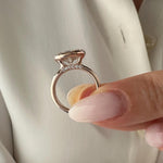 2 CT Round Halo & Pave Lab Grown Diamond Engagement Ring