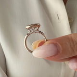 2 CT Round Halo & Pave Lab Grown Diamond Engagement Ring