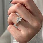 2 CT Round Halo & Pave Lab Grown Diamond Engagement Ring