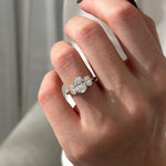 2 CT Round Halo & Pave Lab Grown Diamond Engagement Ring