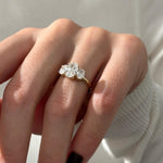 2 CT Round Halo & Pave Lab Grown Diamond Engagement Ring
