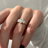 2 CT Round Halo & Pave Lab Grown Diamond Engagement Ring