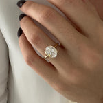 2 CT Round Halo & Pave Lab Grown Diamond Engagement Ring
