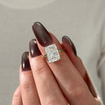 2 CT Round Halo & Pave Lab Grown Diamond Engagement Ring