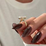 2 CT Round Halo & Pave Lab Grown Diamond Engagement Ring