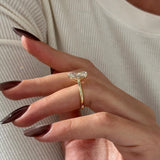 2 CT Round Halo & Pave Lab Grown Diamond Engagement Ring