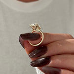 2 CT Round Halo & Pave Lab Grown Diamond Engagement Ring