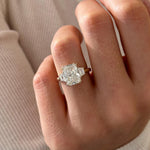 2 CT Round Halo & Pave Lab Grown Diamond Engagement Ring