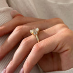 2 CT Round Halo & Pave Lab Grown Diamond Engagement Ring