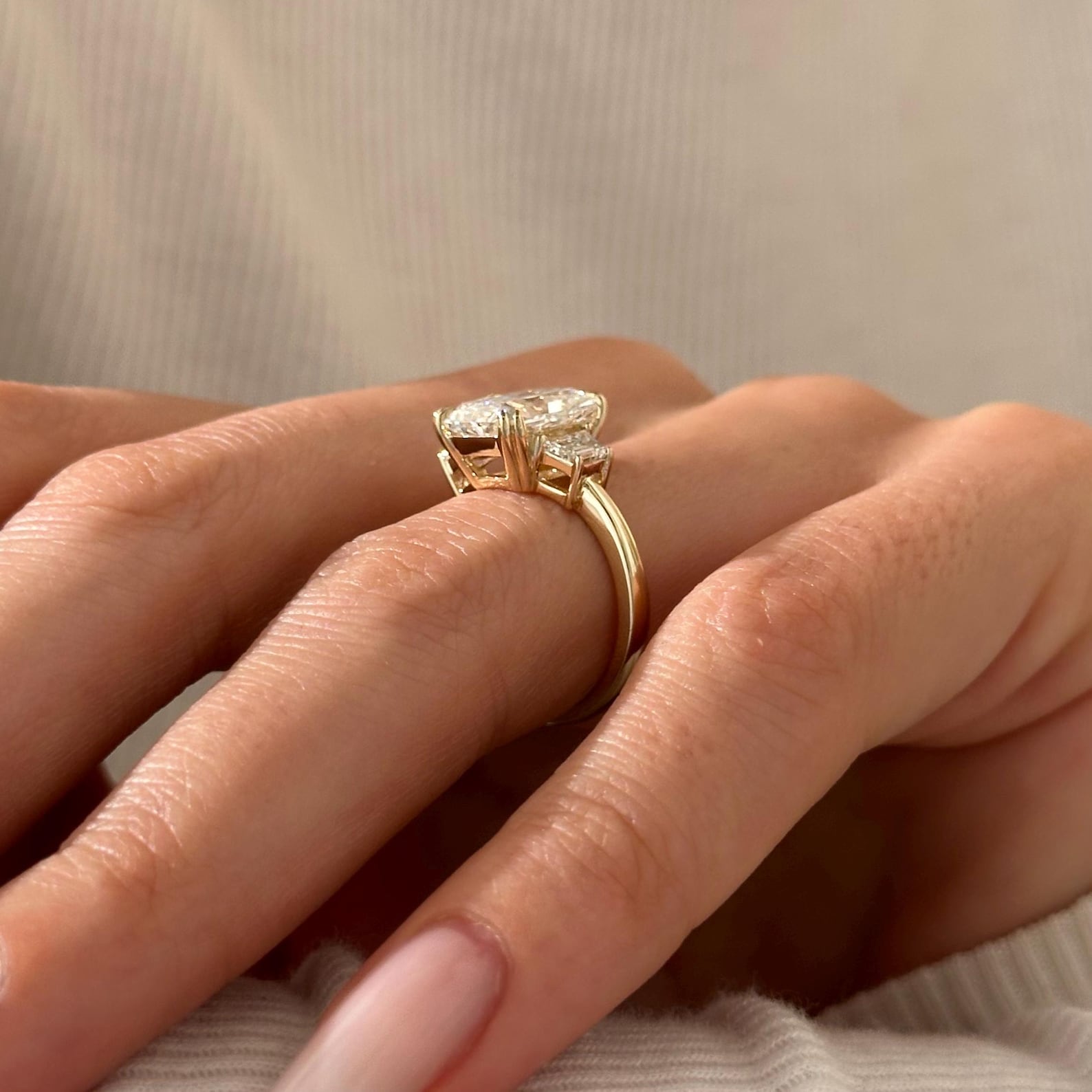 2 CT Round Halo & Pave Lab Grown Diamond Engagement Ring