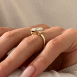 2 CT Round Halo & Pave Lab Grown Diamond Engagement Ring