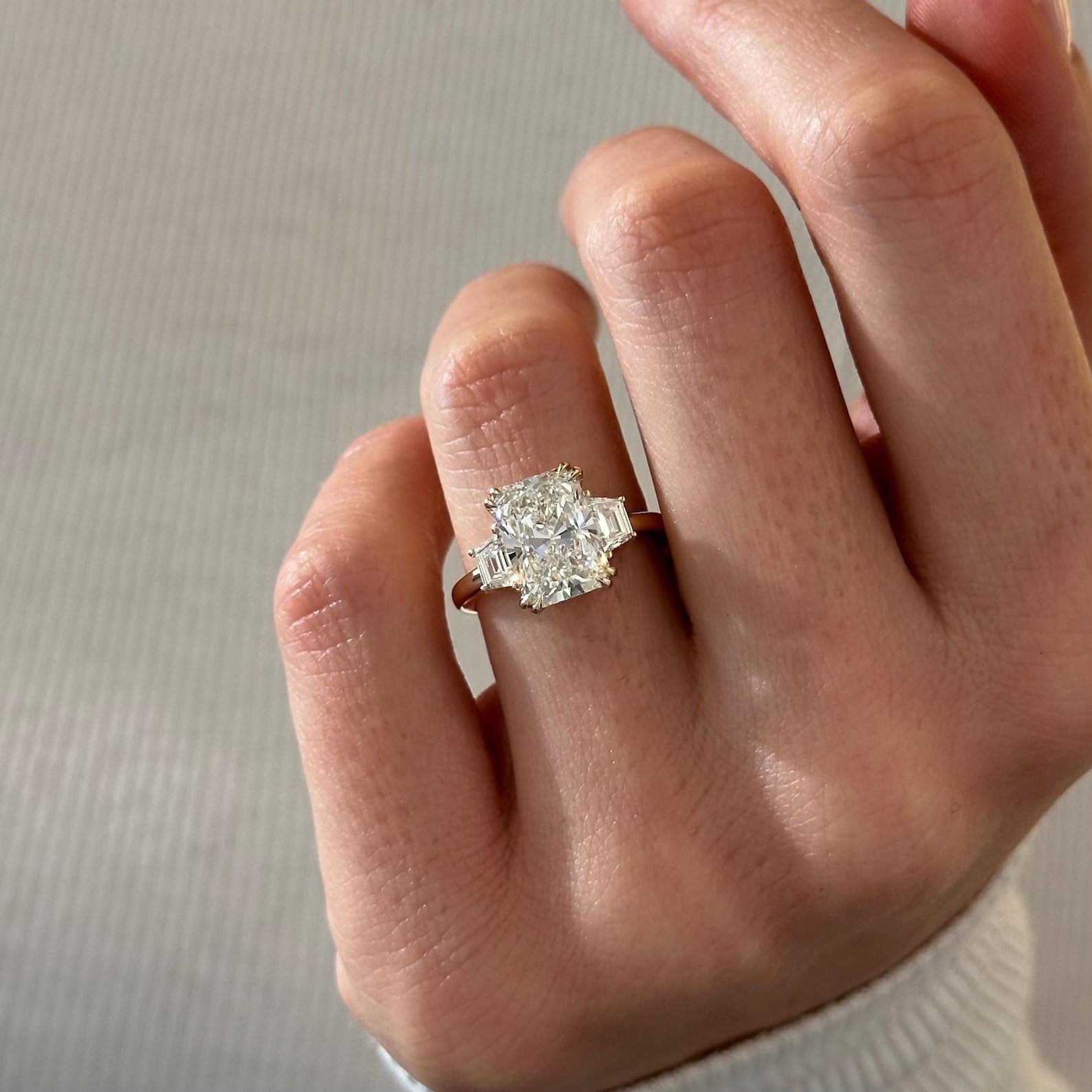 2 CT Round Halo & Pave Lab Grown Diamond Engagement Ring