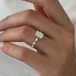 2 CT Round Halo & Pave Lab Grown Diamond Engagement Ring