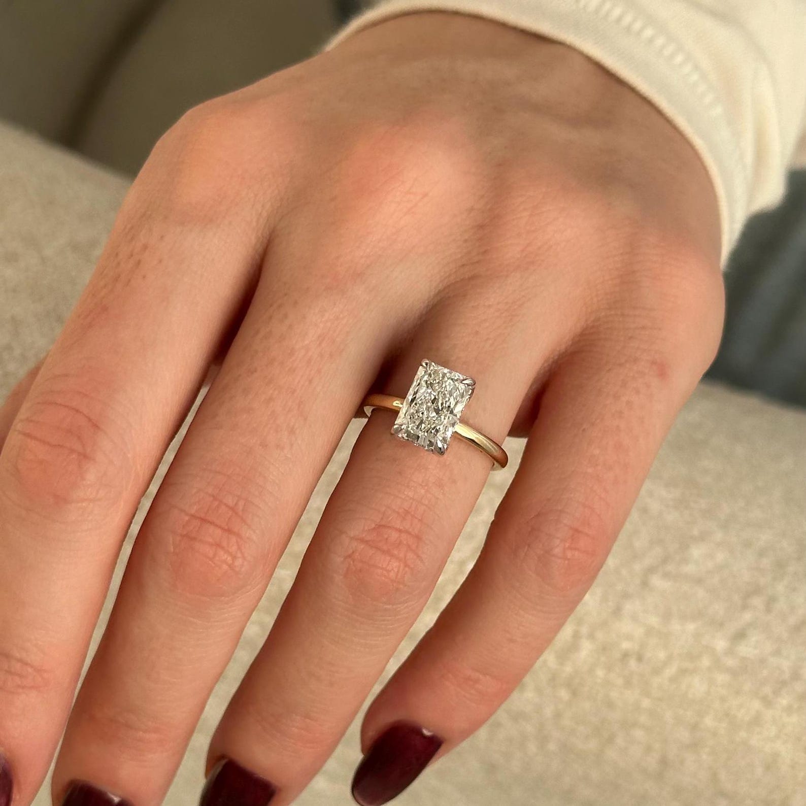 2 CT Round Halo & Pave Lab Grown Diamond Engagement Ring