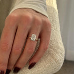 2 CT Round Halo & Pave Lab Grown Diamond Engagement Ring