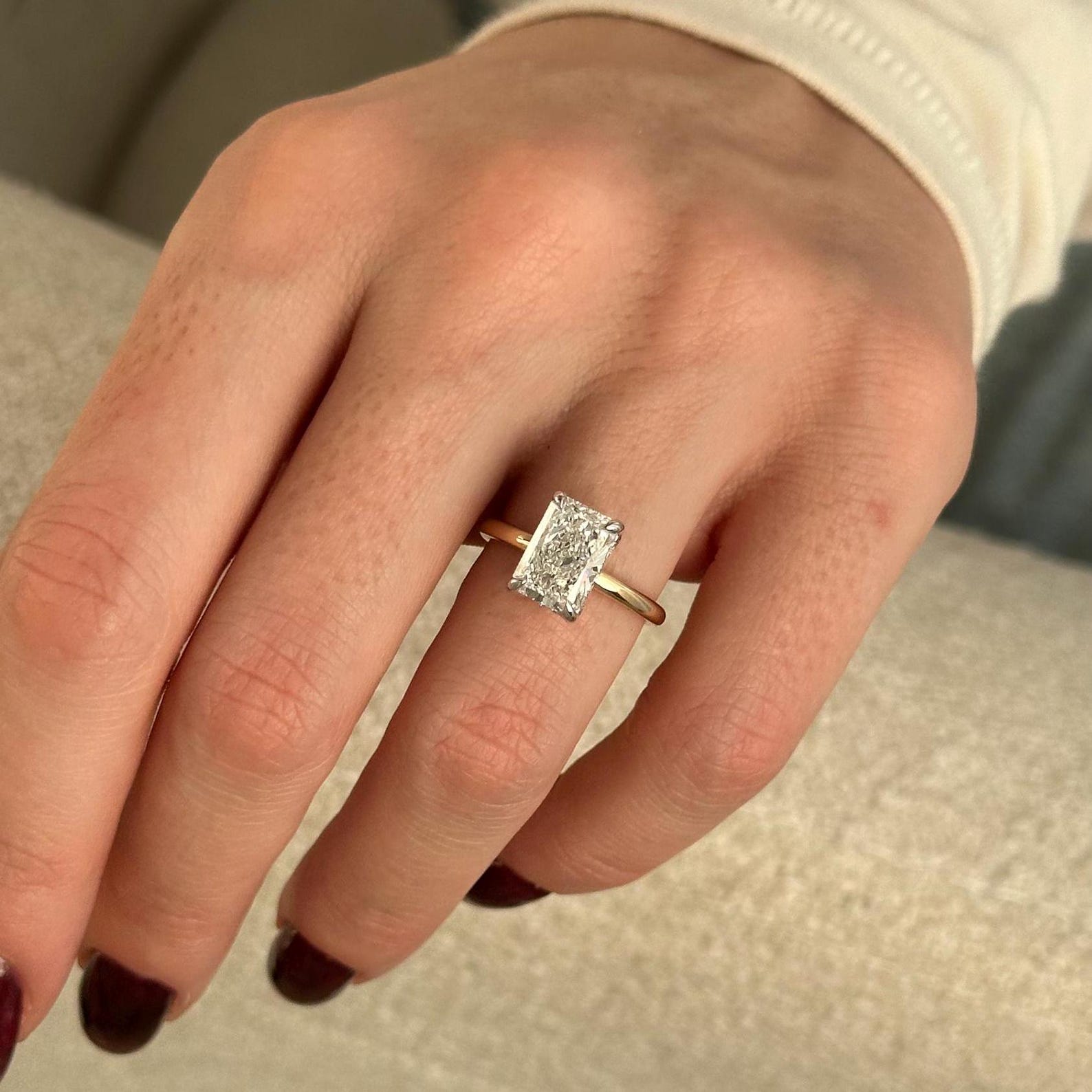 2 CT Round Halo & Pave Lab Grown Diamond Engagement Ring