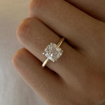 2 CT Round Halo & Pave Lab Grown Diamond Engagement Ring