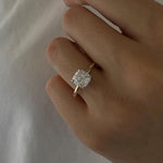 2 CT Round Halo & Pave Lab Grown Diamond Engagement Ring