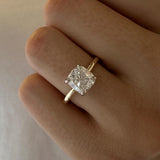 2 CT Round Halo & Pave Lab Grown Diamond Engagement Ring