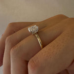 2 CT Round Halo & Pave Lab Grown Diamond Engagement Ring